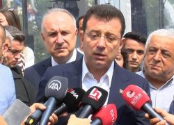 İstanbul Büyükşehir Belediye Başkanı Ekrem İmamoğlu, Feshane'deki sergi hakkında soruşturma başlatılmasıyla ilgili açıklamalarda bulundu. © CNN TÜRK